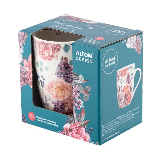 Porcelánový hrnček Altom Design s kvetmi pre babičku, 320 ml Babičkin deň
