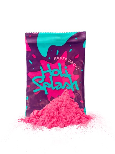 Holi Splash prášok Festival of Colors Pink ECO