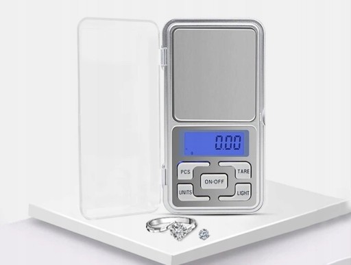 Vrecková váha na šperky 0,01g / 200g Precízna elektronika + batérie