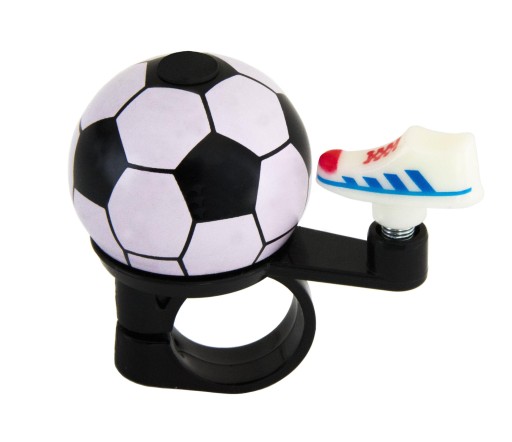 HLASITÝ FUTBALOVÝ BICYKLOVÝ ZVON, OCEL