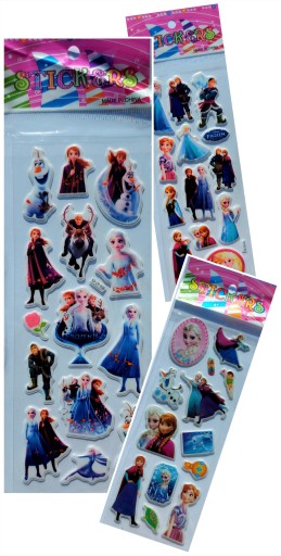 KONVEXNÉ NÁLEPKY PRE DETI AVENGERS ELSA POKEMON ZMRZNUTEJ Tlapkovej patroly
