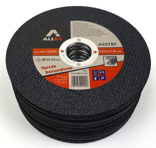 KOVOVÉ REZNÉ KOTÚČE 125 x 1,0 MM OCELOVÉ ODOLNÉ KOVOVÉ REZNÉ KOTÚČE