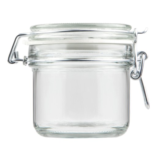 Sklenená džbán HERMETICKÁ SO SKLENENÝM viečkom 200ml