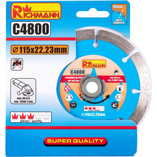 C4800 DIAMANTOVÝ DISK SEGMENT 115 MM RICHMANN