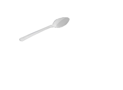 Plastová lyžička WHITE PREMIUM SUPERIOR, opakovane použiteľná, balenie 50 ks.