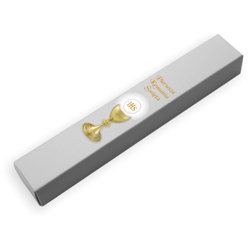COMMUNION GOLDI soft touch pero v puzdre Vaše GOLD chrómové gravírovanie GZD20