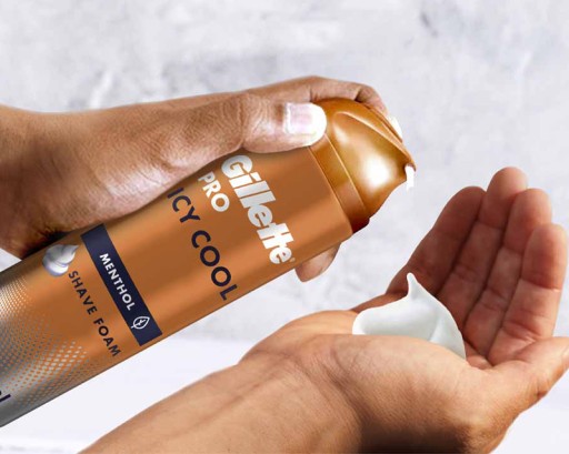 GILLETTE ICY COOL MENTOLOVÁ PENA NA HOLENIE 250ml