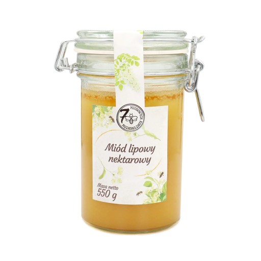 Dóza na lipový med so sponou 550g