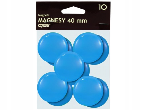 GRAND MAGNETY 40 MM 10 KS MODRÁ