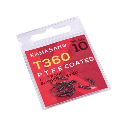 Kamasan T360 X-Strong E háčiky bez protihrotu - veľkosť 10