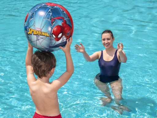 Nafukovacia plážová lopta Bestway Spiderman 98002