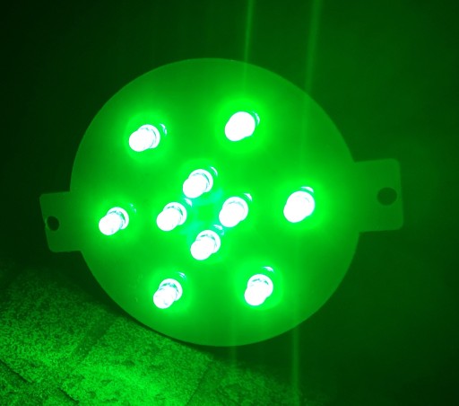 Dosková žiarovka, LED vložkový modul, 230V 1W, zelená