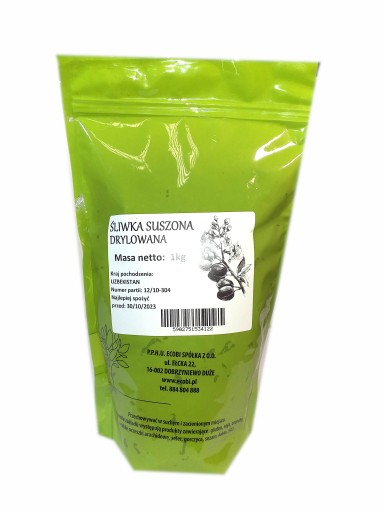 SUŠENÉ SLIVKY, BEZ SEMIENKOV, 1 kg sušenej slivky