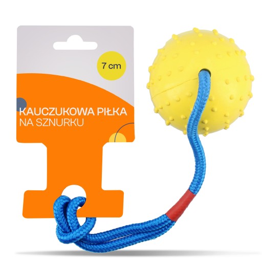 LOPTIČKA pre PSA 7 cm TOY TUGGER String Hryzadlo SILNÁ ÚSTUPOVÁ RÚČKA