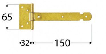 PÁNT BRÁNY 150X32X1,5 MM | SVETLO