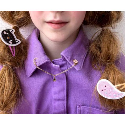 CRYSTAL GALL halloween golier pin
