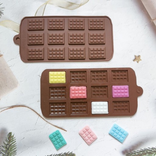VIANOČNÁ SILIKÓNOVÁ FORMA NA ČOKOLÁDU, MINI ČOKOLÁDOVÁ TORTA, VOSKOVÉ SVIEČKY