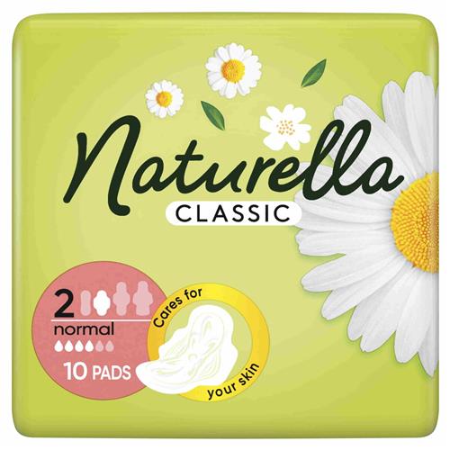 NATURELLA CLASSIC 10 hygienických vložiek S KRÍDLAMI