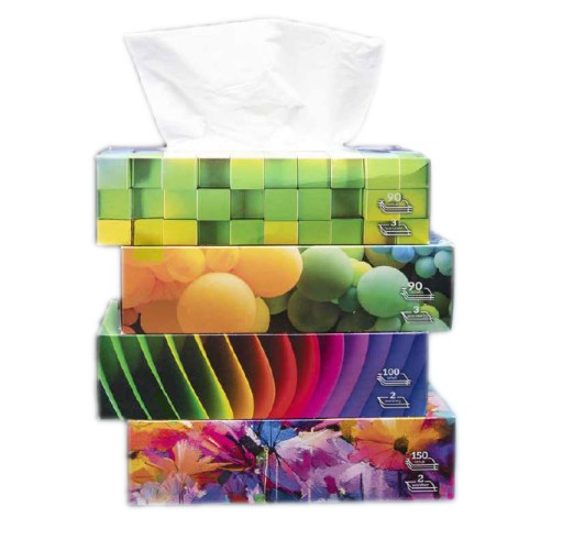 Neparfumované vreckovky Rainbow 150 ks