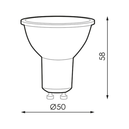 GU10 LED žiarovka 5W = 50W SuperLED CCD VÝKONNÝ