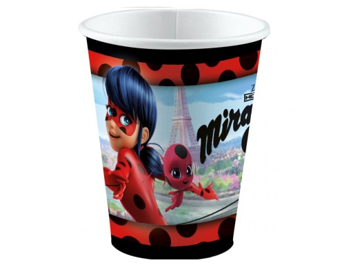 Zázračné poháre Ladybug Black Cat 250ml 8 ks
