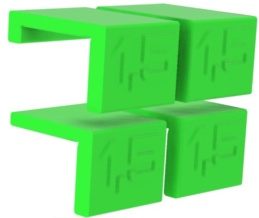 4 rozpery na nastavenie čiel, 4 kusy, drážka 1,5