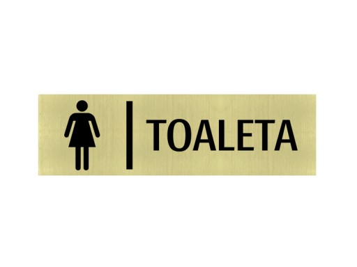 Gravírovaný tanier DÁMSKE WC GRAVÍR