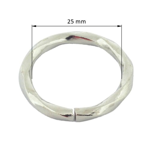 O-RING točený kožený krúžok 25 mm 10 KS. NIKEL