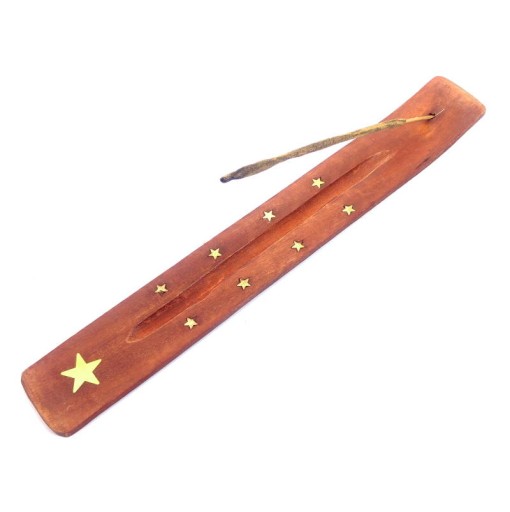 Drevený držiak na vonné tyčinky, 25 cm