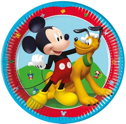 Mickey Mouse papierové taniere 20 cm 8 ks