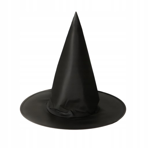 Čierny čarodejnícky klobúk PRE HALLOWEENSKÉ ČARODEJKY VEĽKÉ na deň svätého Ondreja