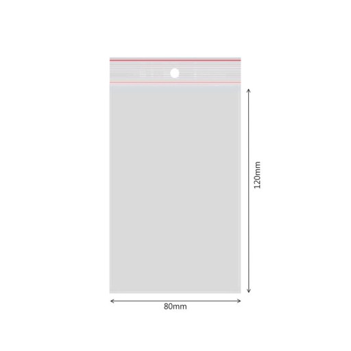 STRING BAG vrecia 80x120mm/8x12cm 100ks