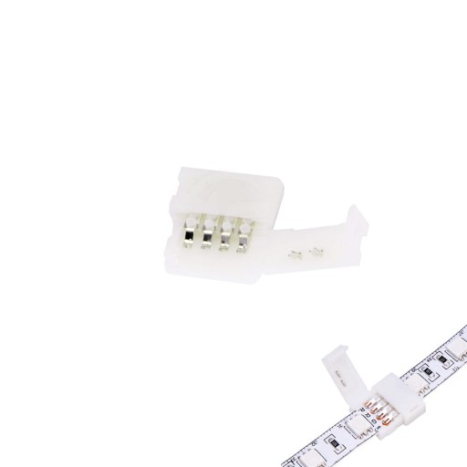 Priamy konektor pre 10 mm RGB farebné LED pásiky