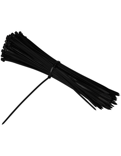 Sťahovacie pásky 4,6x350mm Čierna 100 ks