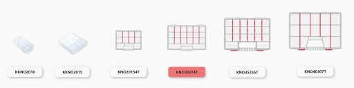 Organizér na náradie 290mm x 195mm - priehľadný (KNO30204T) Kistenberg
