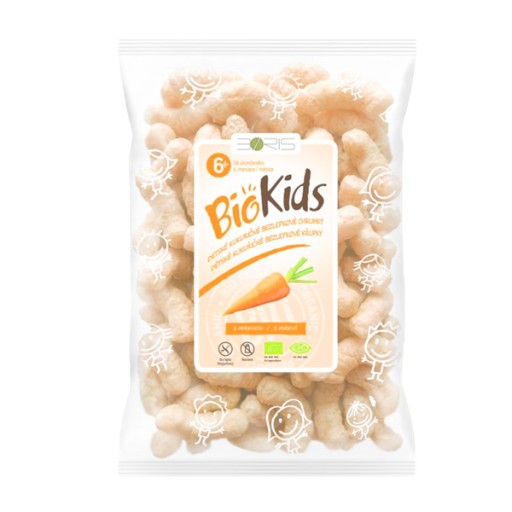 Kukuričné chrumky s mrkvou, BEZ SKLA. BIO 55 g