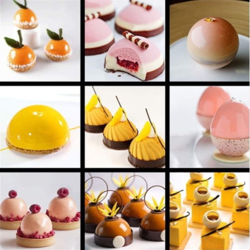 Forma, silikónová forma na pečenie na cupcaky, muffiny a polguľa
