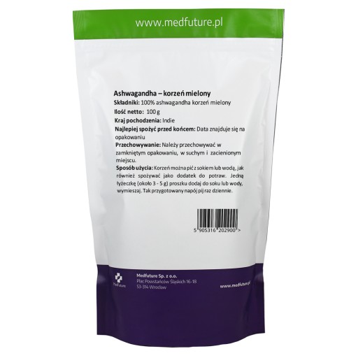 Indický ženšen mletý koreň Ashwagandha 100 g
