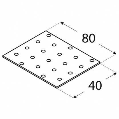 PP1 TYČ TYČ DOMAX PLOCHÁ TYČ DOMAX 40x80x2 10ks