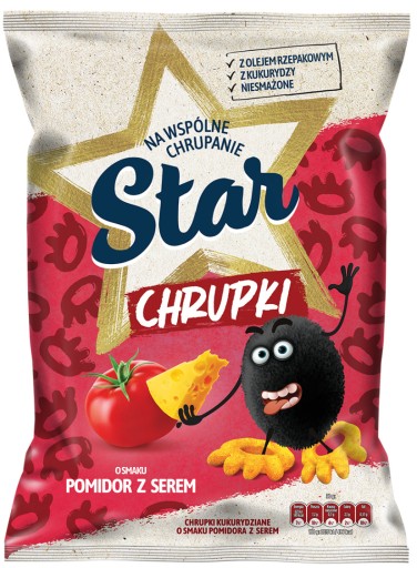 STAR kukuričné chrumky s príchuťou paradajok so syrom 125G