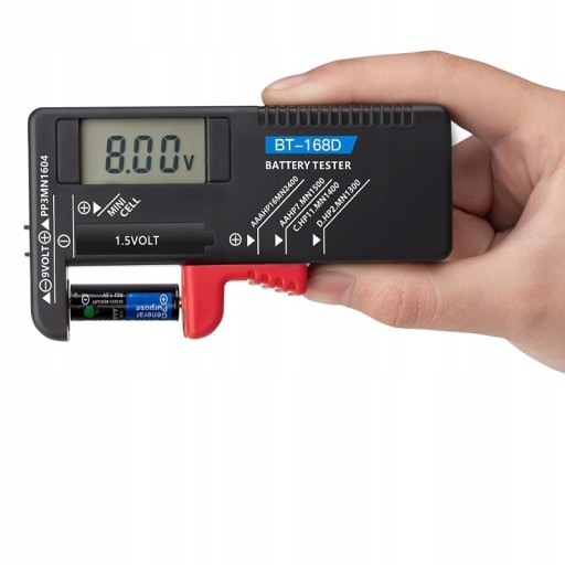 TESTER BATÉRIÍ AAA AA BT-168D