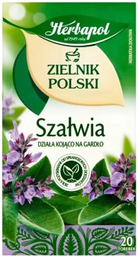 Herbapol Šalviový čaj Poľský herbár 20 vrecúšok