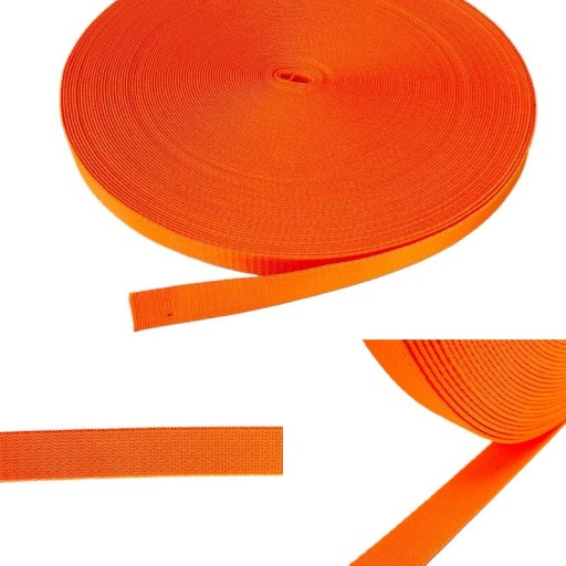 Prepravná páska 25 mm popruh 800 kg 5 metrov Čierna