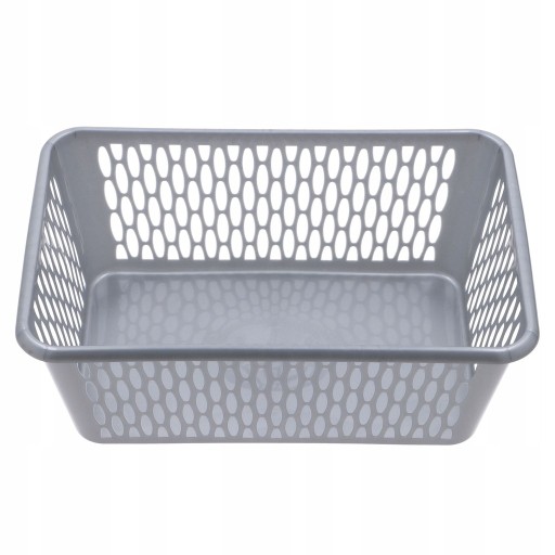 KOŠÍK PLASTOVÝ ORGANIZÁTOR KAJA 4 37X26CM SIVÁ