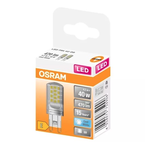 G9 LED žiarovka KAPSULA 4,2W = 40W 4000K OSRAM
