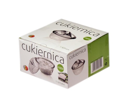 Jasło sklenená cukornička s vrchnákom 12cm 481-719