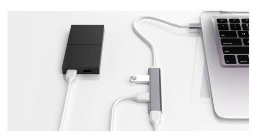 HUB USB C 3.0 SPLITTER ADAPTÉR 4xUSB MACBOOK