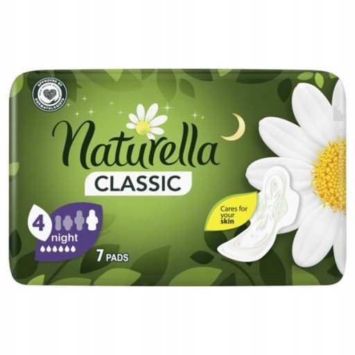 Naturella Classic Night Camomile hygienické vložky s krídelkami x7