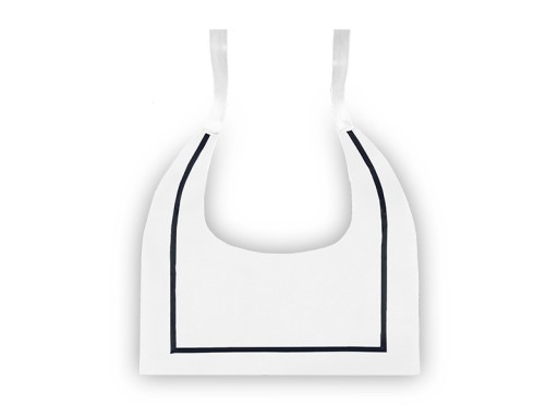 BIELÝ SAILOR REBROVANÝ GOLIER K OUTfitom