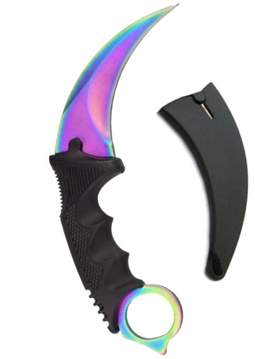 INDONESIA KARAMBIT Nôž RAINBOW CAW CSGO 19 cm